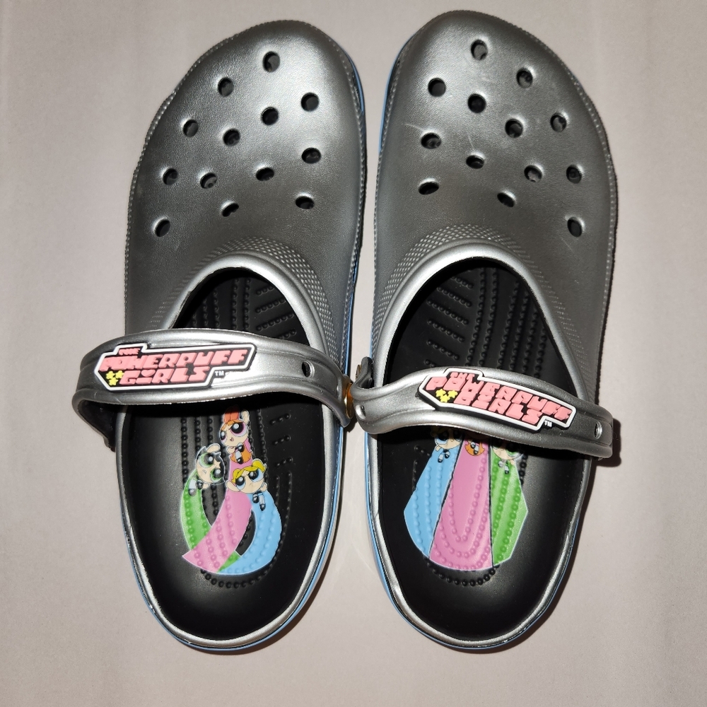 Crocs PowerPuff Girls  Collectors Shoes Mens Sz 11